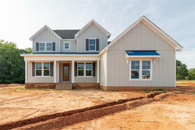 1504 Baileys Run, Gastonia, NC 28056 - view of front of house with board and batten siding and a porch