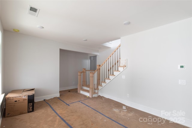 1504 Baileys Run, Gastonia, NC 28056 - below grade area with stairs and baseboards