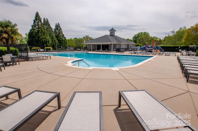 8810 Cool Meadow Dr, Huntersville, NC 28078 - community pool featuring fence and a patio area