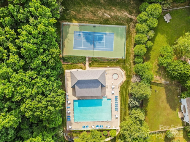 birds eye view of property