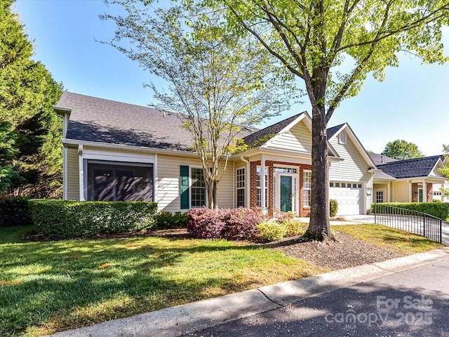 11705 Silverado Ln, Charlotte, NC 28277 - ranch-style house with an attached garage and driveway