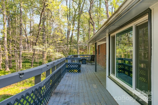 1218 Donna Dr, Shelby, NC 28152 - view of wooden terrace