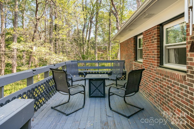 1218 Donna Dr, Shelby, NC 28152 - view of wooden terrace