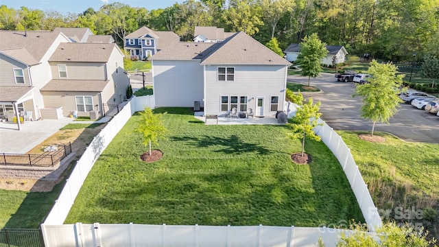 birds eye view of property featuring a residential view
