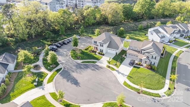 aerial view featuring a residential view