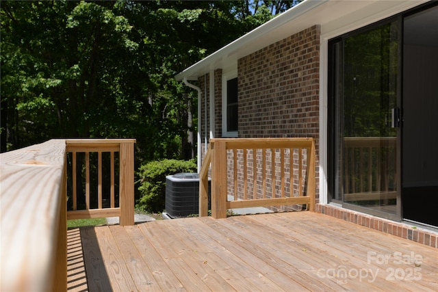 280 Fletcher View Dr, Fletcher, NC 28732 - wooden deck with central AC unit