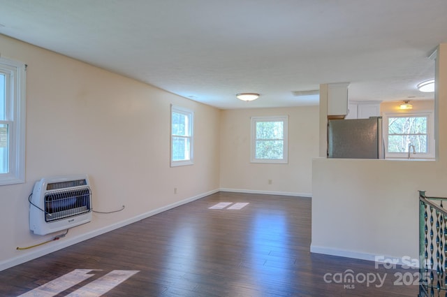 280 Fletcher View Dr, Fletcher, NC 28732 - unfurnished room featuring heating unit, dark wood-style flooring, and baseboards