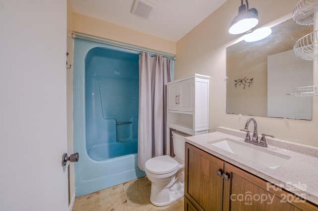 280 Fletcher View Dr, Fletcher, NC 28732 - full bathroom with toilet, vanity, and shower / tub combo
