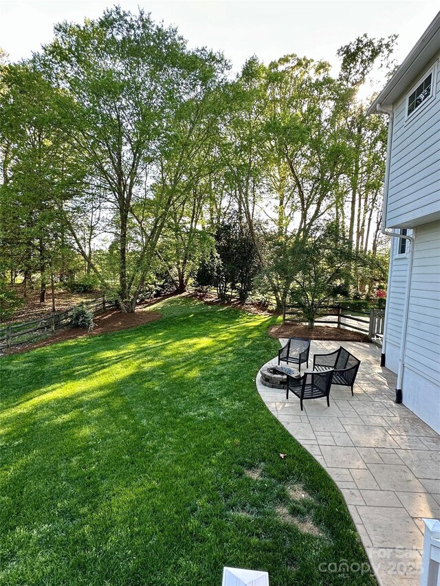 9508 Hayenridge Ct, Huntersville, NC 28078 - view of yard with a patio area