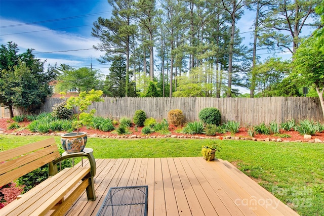 1473 12th Street Dr NW, Hickory, NC 28601 - wooden terrace with fence private yard and a yard
