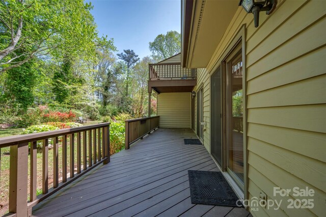 8 Hunting Country Trl, Tryon, NC 28782 - view of wooden terrace
