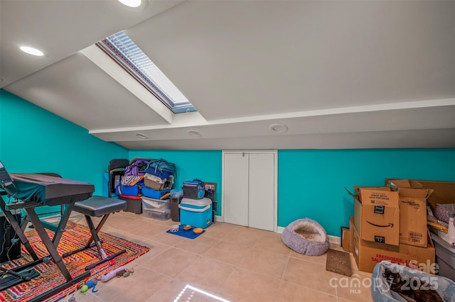 8 Hunting Country Trl, Tryon, NC 28782 - game room with a skylight and tile patterned flooring