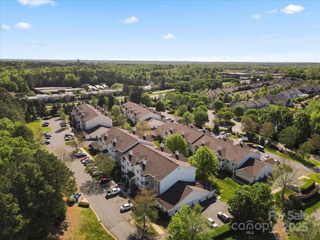 birds eye view of property featuring a residential view