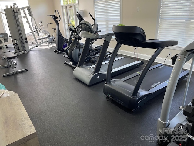 view of gym