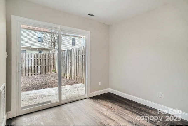 2335 Brookview Ct, Rock Hill, SC 29732 - interior space featuring visible vents, wood finished floors, and baseboards