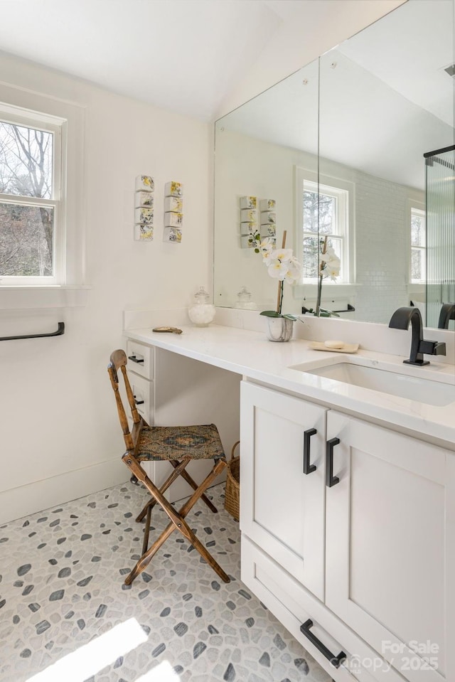 bathroom featuring vanity
