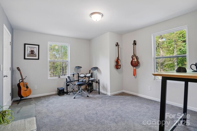 11040 E Lake Rd, Charlotte, NC 28215 - interior space featuring baseboards and carpet floors