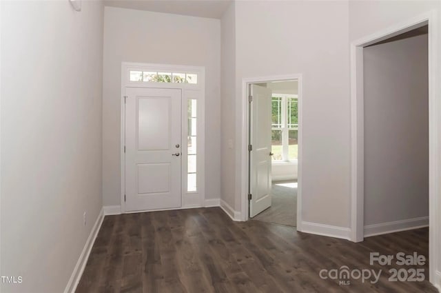 184 Swann Rd Unit 1, Statesville, NC 28625 - foyer with dark wood-style floors and baseboards