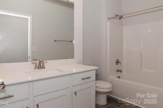 184 Swann Rd Unit 1, Statesville, NC 28625 - full bath with tile patterned flooring, vanity, shower / bathing tub combination, and toilet