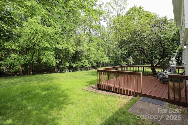 2413 Bergen Ct, Charlotte, NC 28210 - view of yard featuring a deck