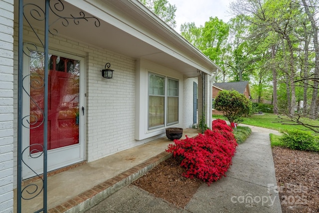 6815 Old Post Rd, Charlotte, NC 28212 - view of exterior entry with brick siding