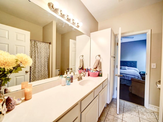 135 Boulder Ridge Dr, Denton, NC 27239 - full bath with vanity, marble finish floor, connected bathroom, and toilet