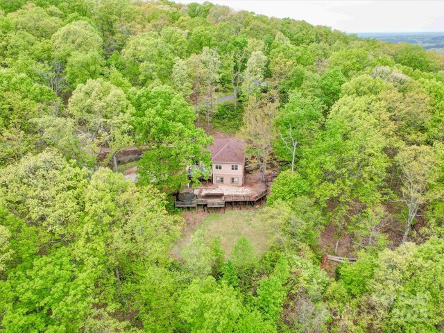 135 Boulder Ridge Dr, Denton, NC 27239 - aerial view with a forest view