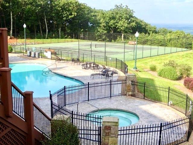 135 Boulder Ridge Dr, Denton, NC 27239 - pool with a patio area and fence