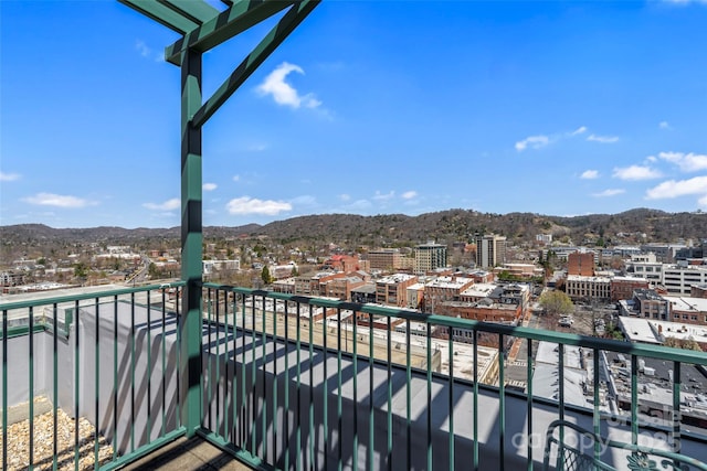 84 Walnut St Unit 203, Asheville, NC 28801 - balcony featuring a view of city and a mountain view