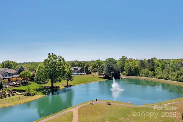 property view of water