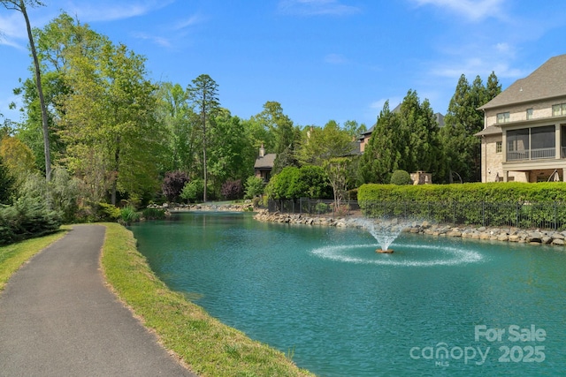 property view of water