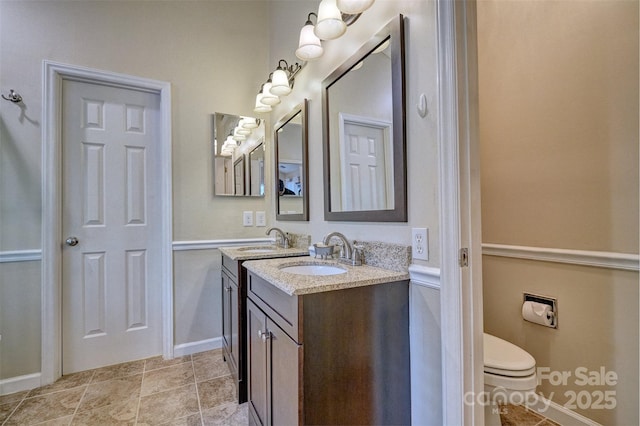 394 Runnymede Dr, Rock Hill, SC 29732 - full bathroom featuring vanity, baseboards, and toilet
