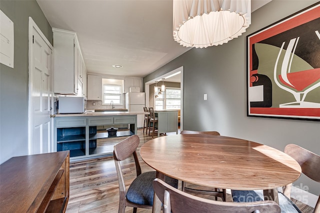 dining room featuring wood finished floors
