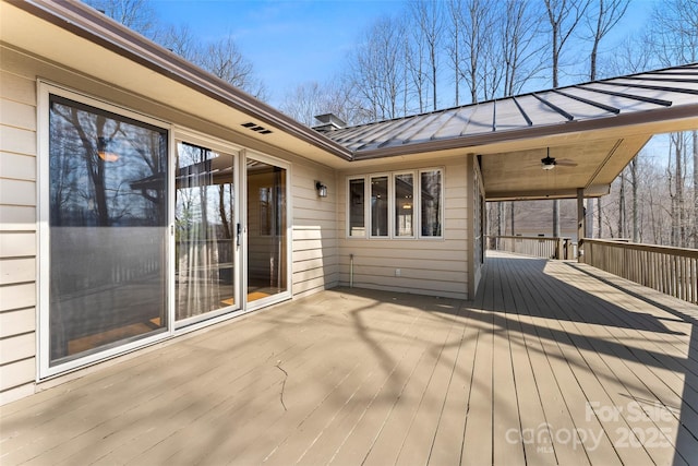 1 Sleepy Hollow Dr, Maggie Valley, NC 28751 - deck with ceiling fan