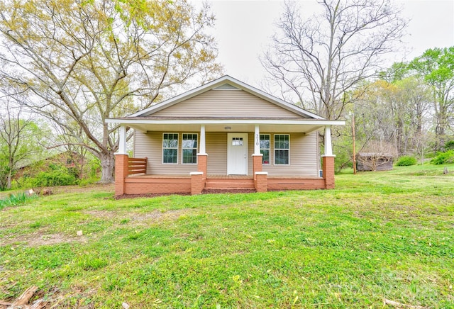 210 Moriah School Rd, Casar, NC 28020 - bungalow-style home featuring a porch and a front yard