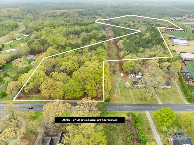 aerial view with a view of trees