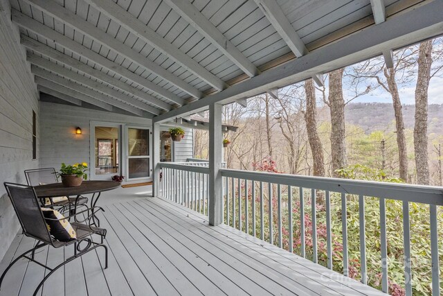 63 Chestnut Forest Rd, Fairview, NC 28730 - view of wooden deck