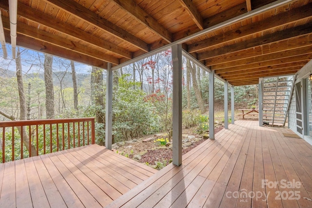 63 Chestnut Forest Rd, Fairview, NC 28730 - view of wooden deck