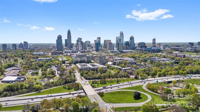 210 Walford Dr, Charlotte, NC 28208 - drone / aerial view with a view of city