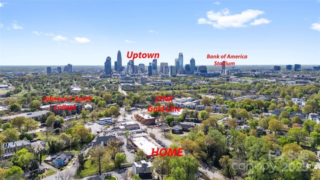 210 Walford Dr, Charlotte, NC 28208 - aerial view featuring a view of city