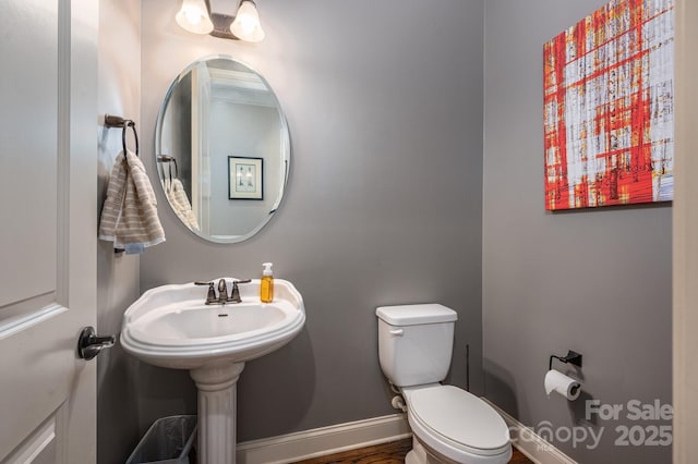 6352 Willow Farm Dr, Denver, NC 28037 - half bath with toilet and baseboards