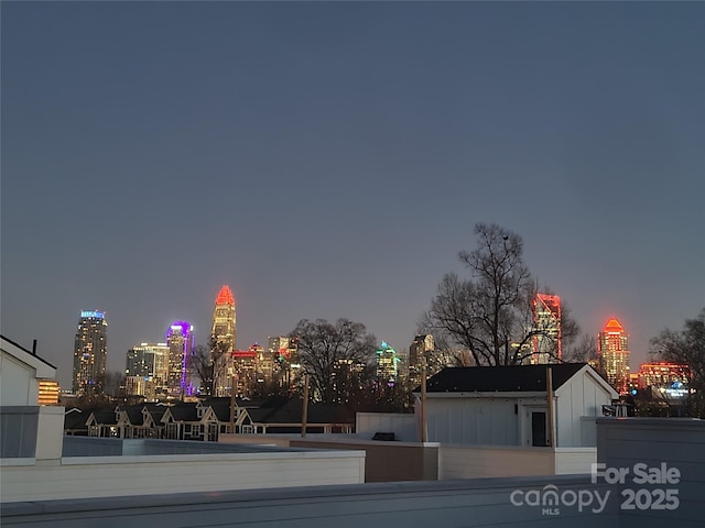 exterior space with a view of city