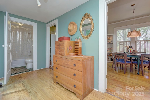 1000 E 35th St, Charlotte, NC 28205 - corridor with baseboards and light wood-style flooring