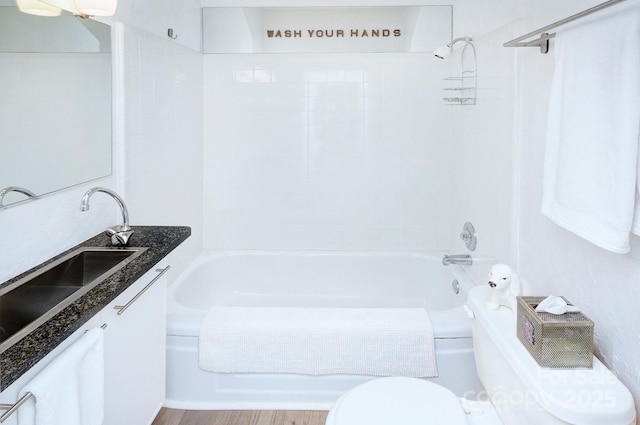 1000 E 35th St, Charlotte, NC 28205 - full bathroom with toilet, vanity, and  shower combination