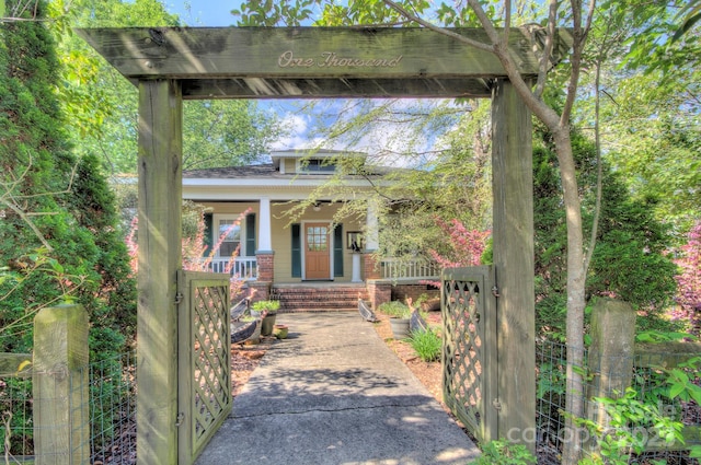 1000 E 35th St, Charlotte, NC 28205 - view of front of home with a porch and brick siding
