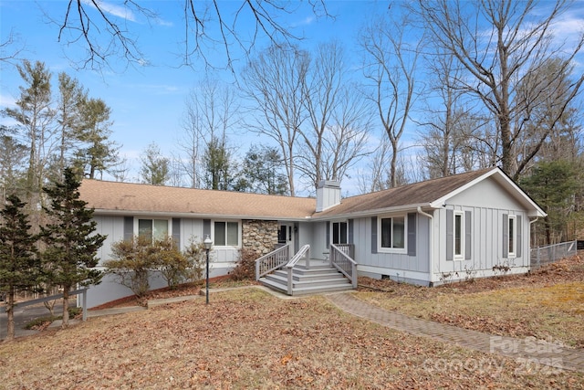 34 Turnberry Dr, Arden, NC 28704 - single story home with roof with shingles, crawl space, board and batten siding, and fence