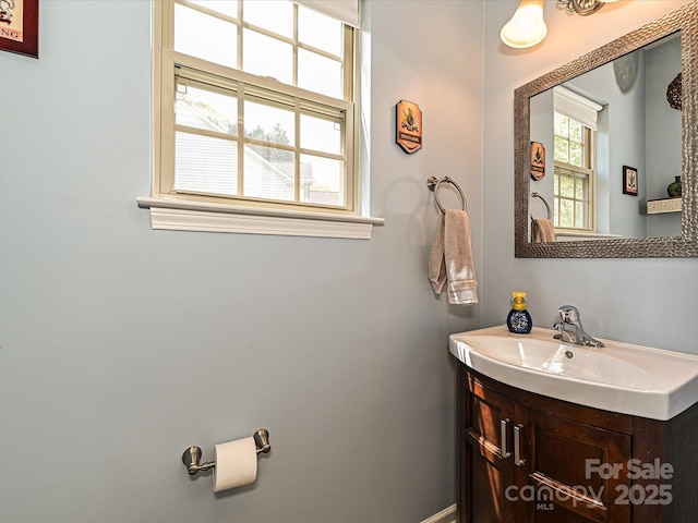 3914 Cassidy Dr, Waxhaw, NC 28173 - bathroom with vanity and baseboards