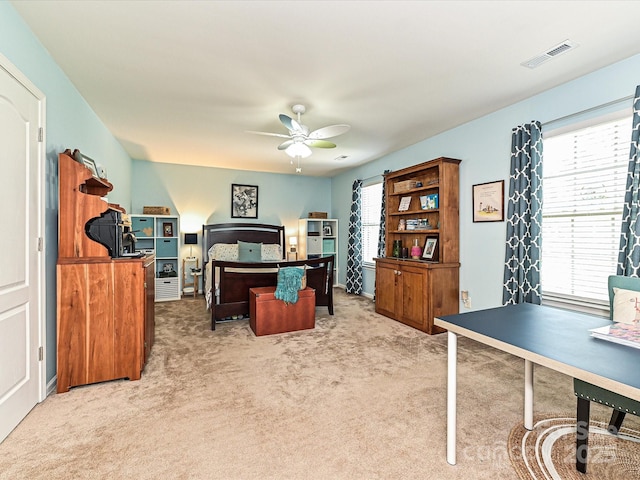 3914 Cassidy Dr, Waxhaw, NC 28173 - bedroom featuring light colored carpet and an office area