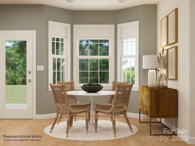 1512 Croydon St, Indian Land, SC 29707 - dining space with baseboards and wood finished floors