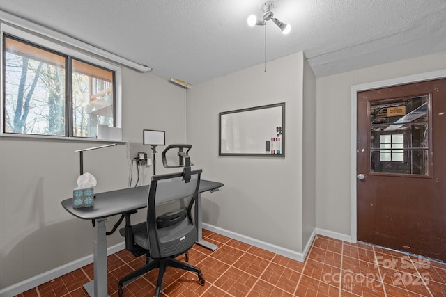 159 Long John Dr, Hendersonville, NC 28791 - office space featuring plenty of natural light, baseboards, and a textured ceiling